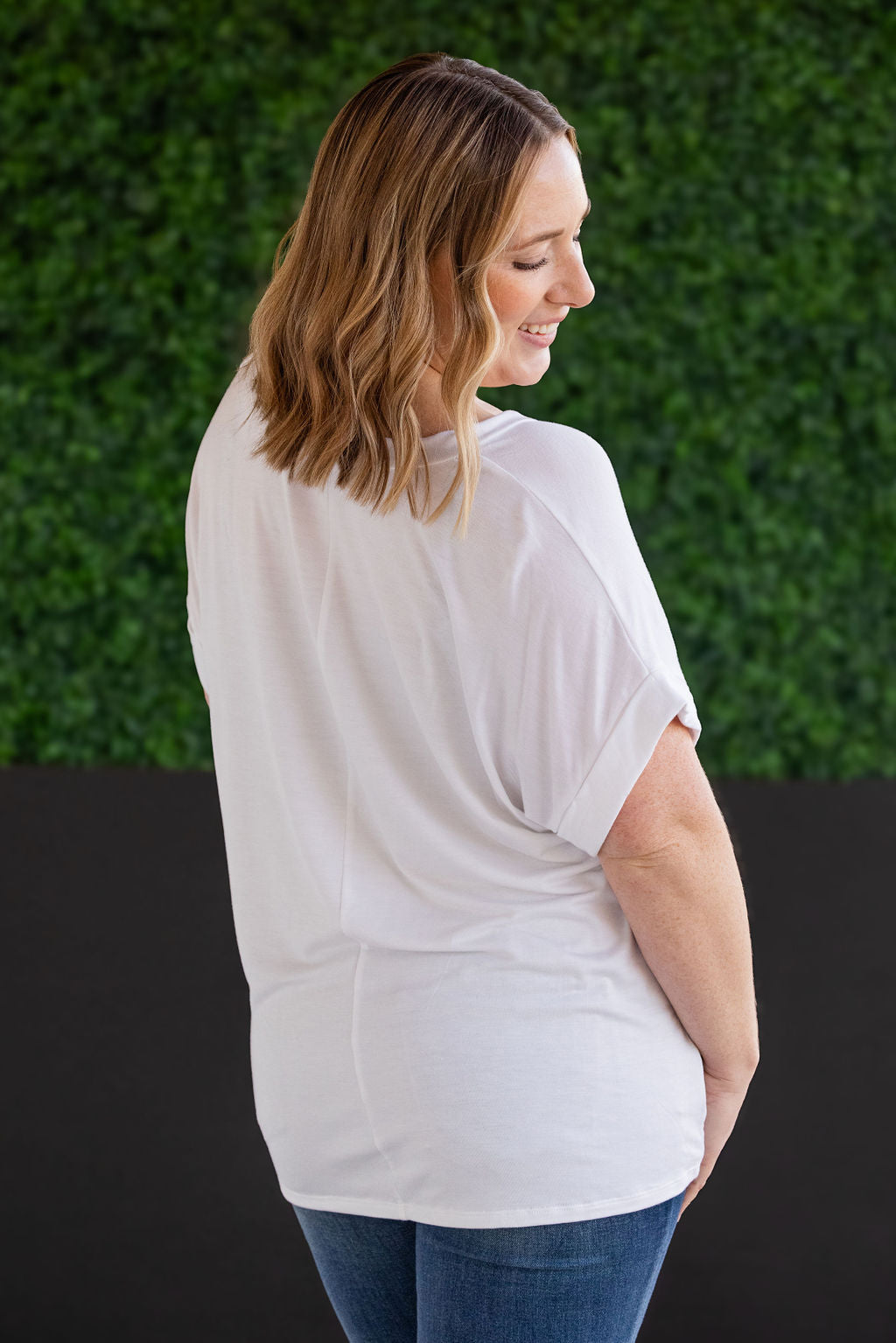 Michelle Mae Sierra Pocket Tops - White