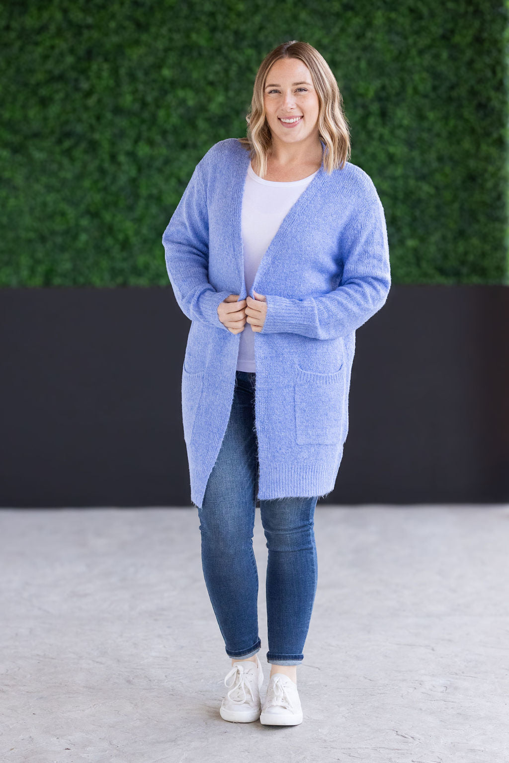 Michelle Mae Madison Cozy Cardigan - Blue