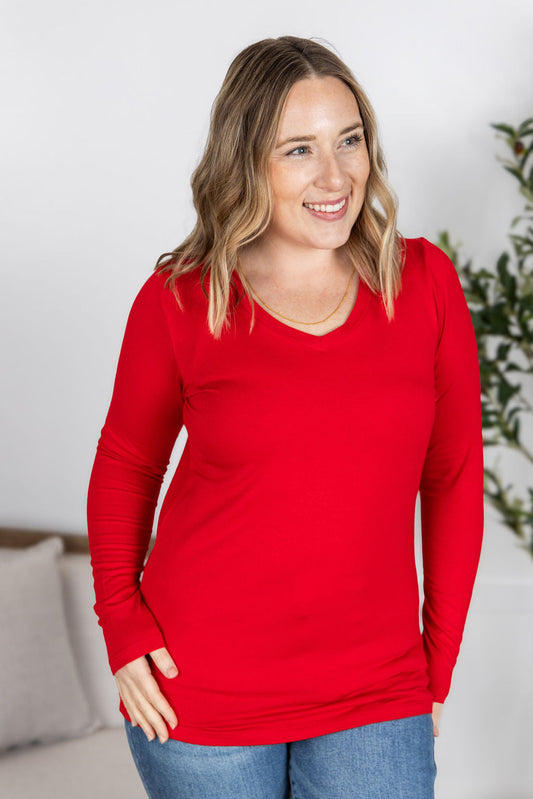 Michelle Mae Larissa Long Sleeve - Red