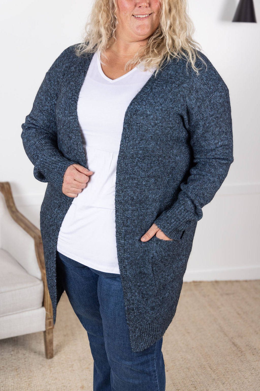 Michelle Mae Madison Cozy Cardigan - Midnight Skies