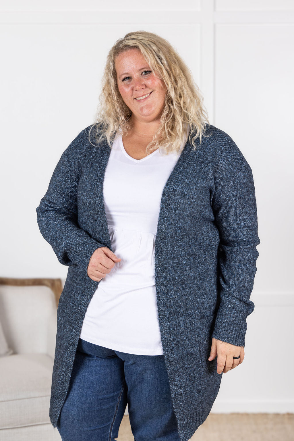 Michelle Mae Madison Cozy Cardigan - Midnight Skies