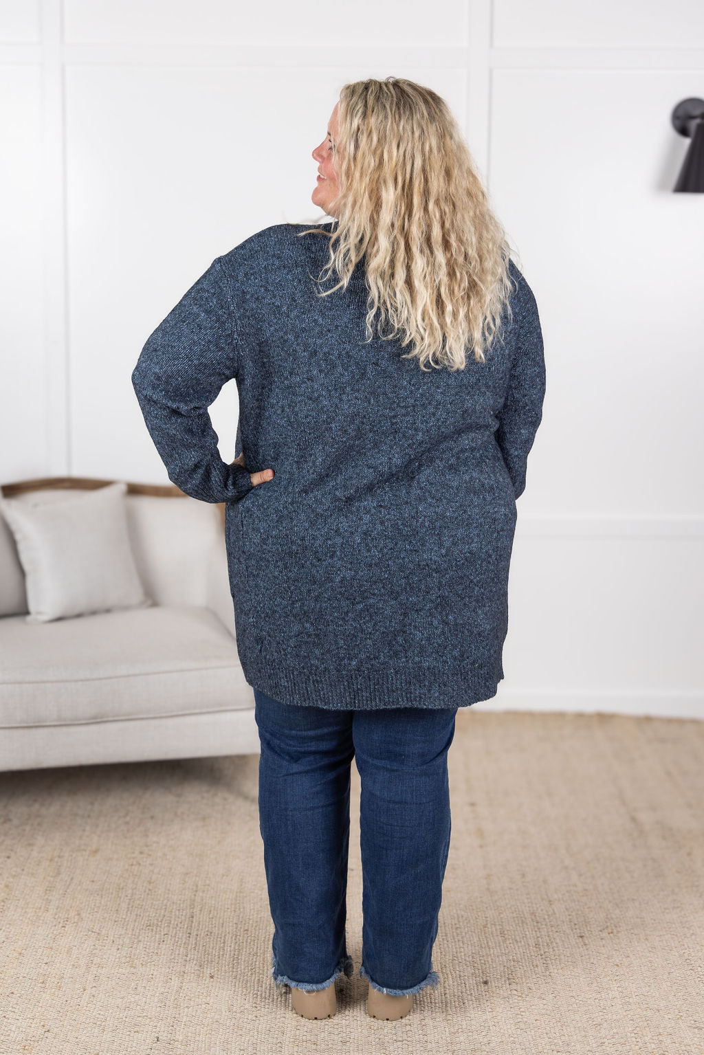 Michelle Mae Madison Cozy Cardigan - Midnight Skies