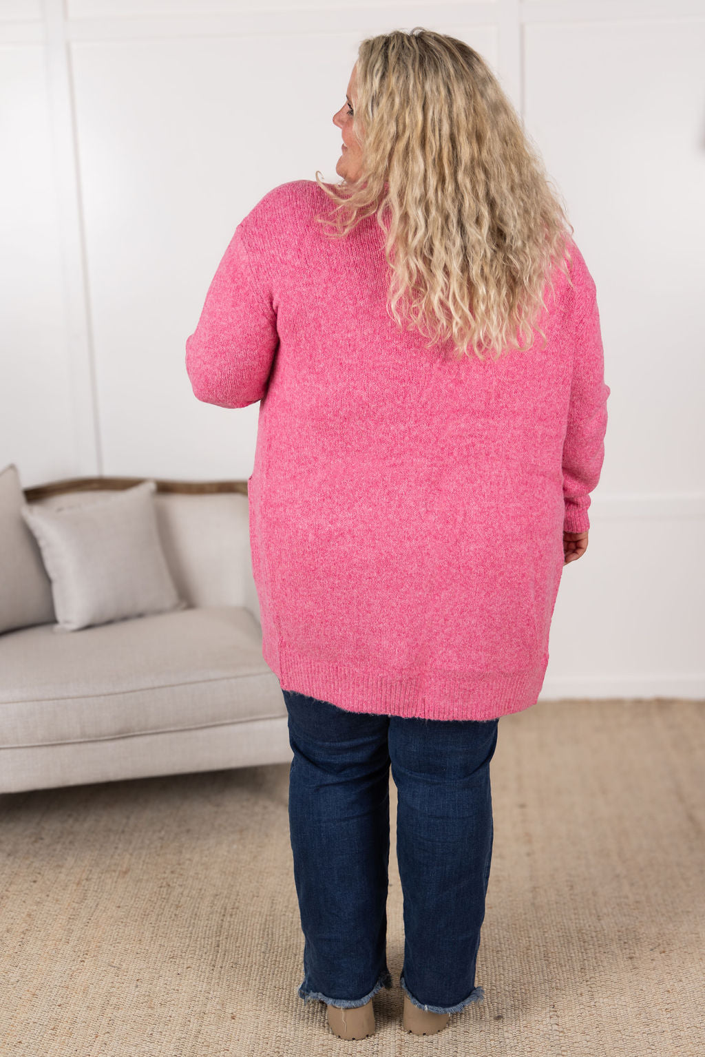 Michelle Mae Madison Cozy Cardigan - Pink