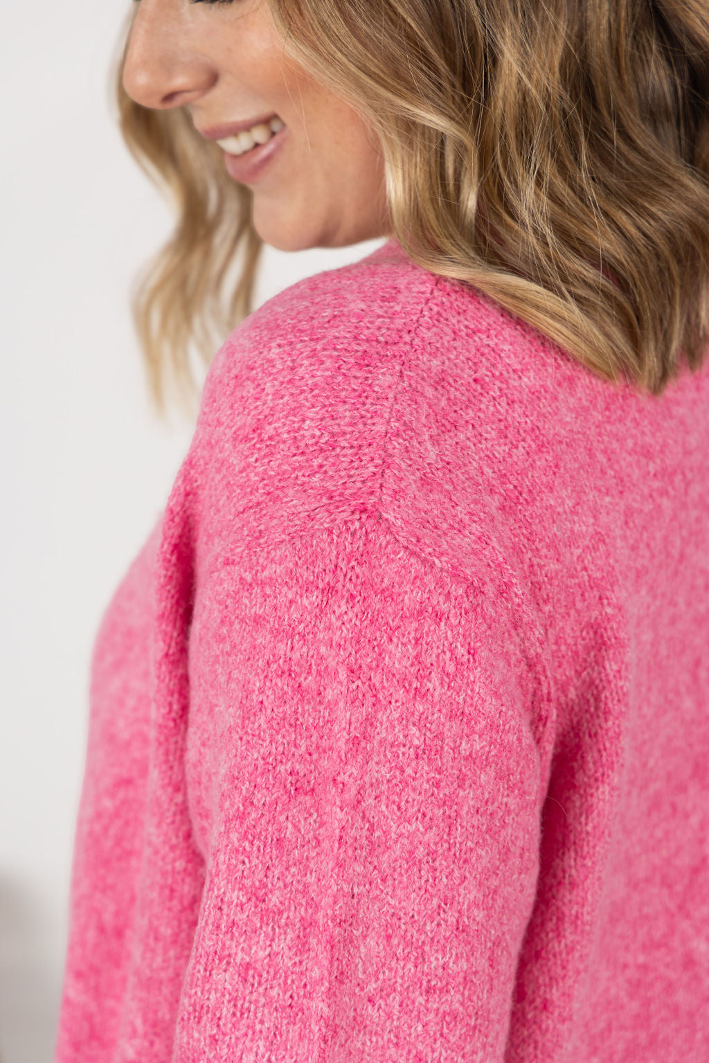 Michelle Mae Madison Cozy Cardigan - Pink