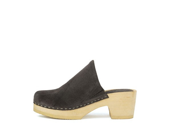 RAG & CO DARCIE TAUPE SUEDE CLOGS - G Marie's Boutique 