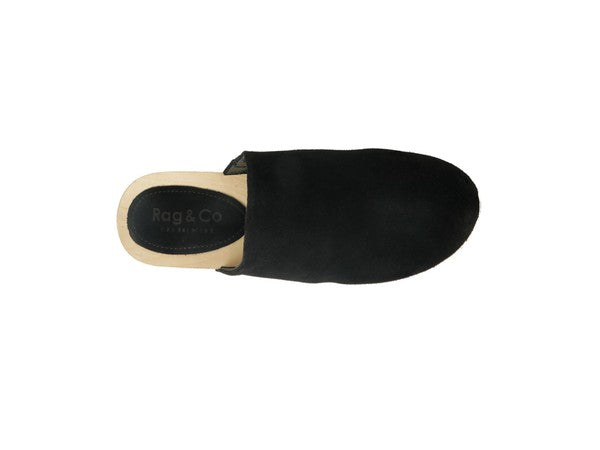 RAG & CO DARCIE TAUPE SUEDE CLOGS - G Marie's Boutique 