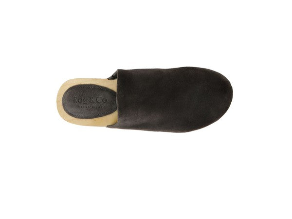 RAG & CO DARCIE TAUPE SUEDE CLOGS - G Marie's Boutique 