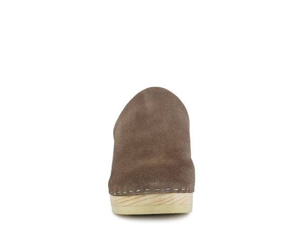 RAG & CO DARCIE TAUPE SUEDE CLOGS - G Marie's Boutique 