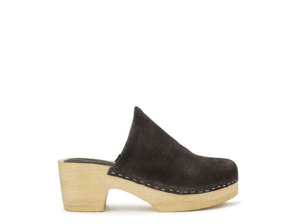 RAG & CO DARCIE TAUPE SUEDE CLOGS - G Marie's Boutique 