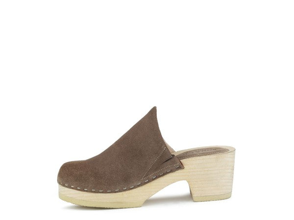 RAG & CO DARCIE TAUPE SUEDE CLOGS - G Marie's Boutique 