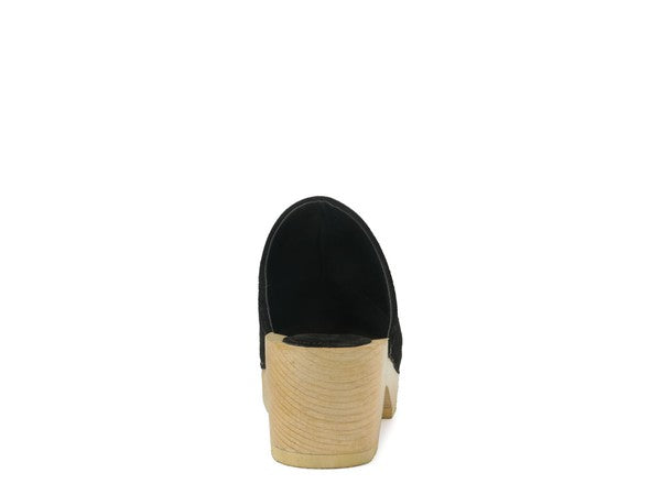 RAG & CO DARCIE TAUPE SUEDE CLOGS - G Marie's Boutique 