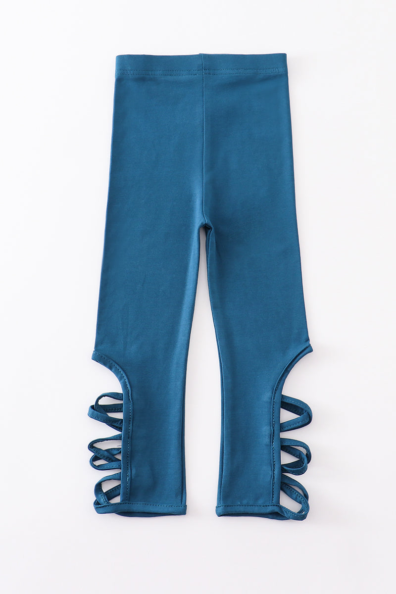 Abby & Evie Blue hollow out legging