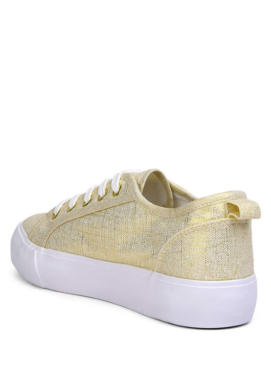 Glam Doll Knitted Sliver Platform Sneakers - G Marie's Boutique 