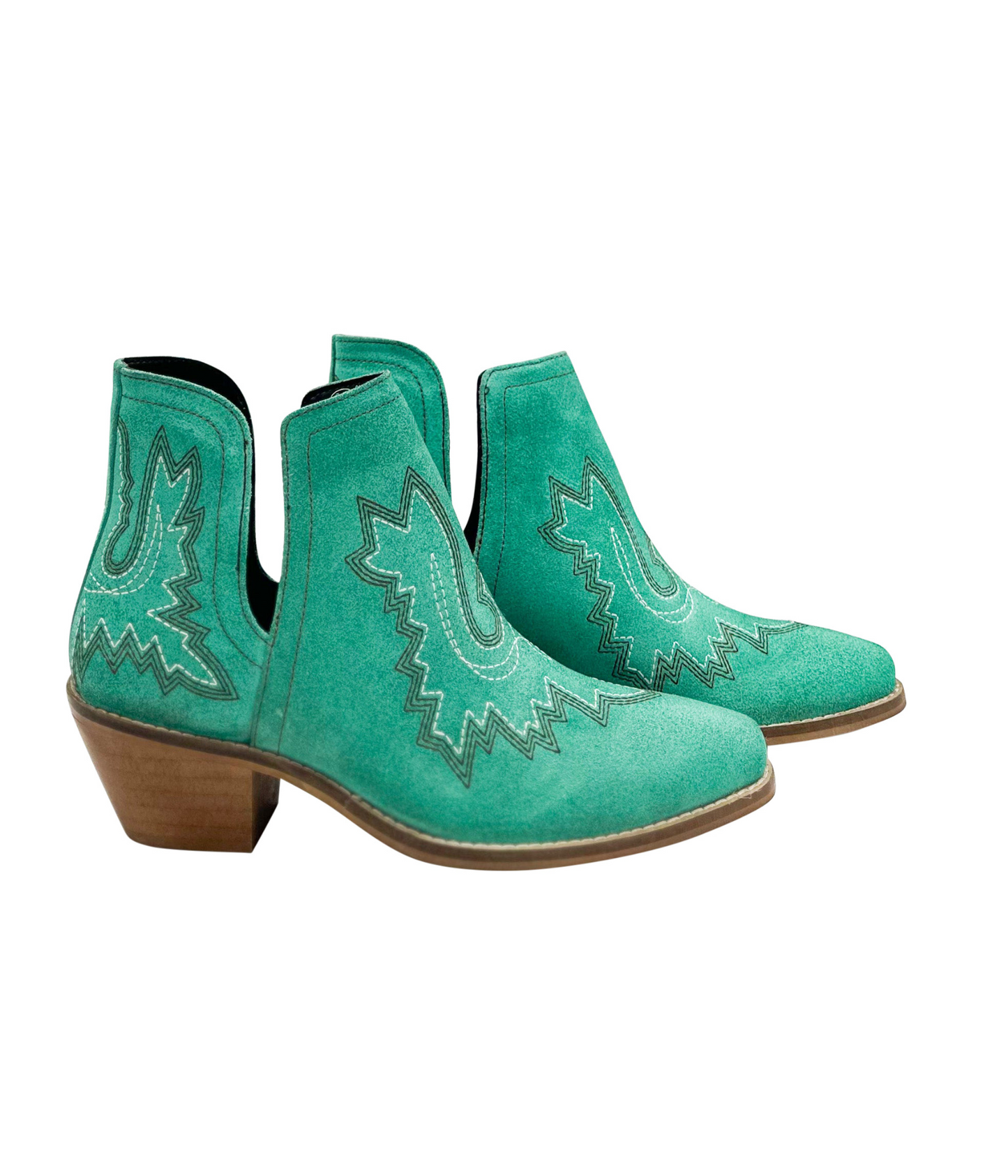 Naughty Monkey Kickin' Booties in Turquoise Suede