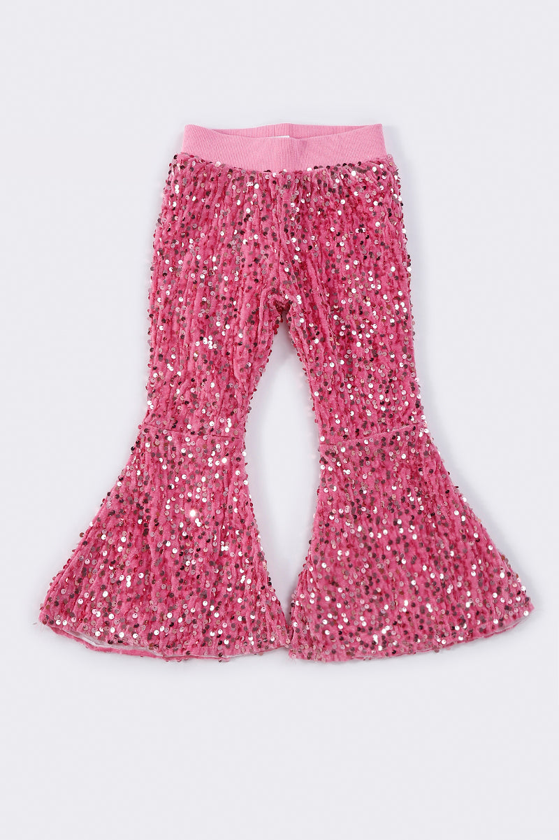 Sassy Soul Pink sequin bell pants