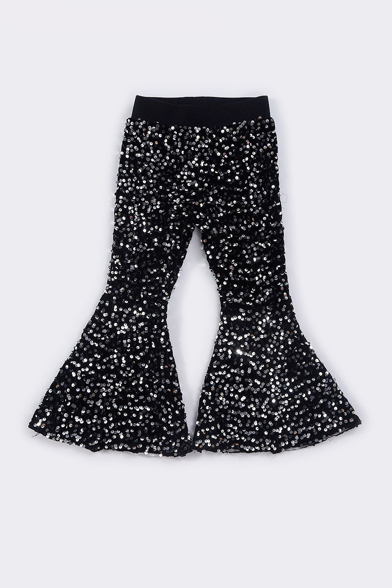 Sassy Soul Grey sequin bell pants