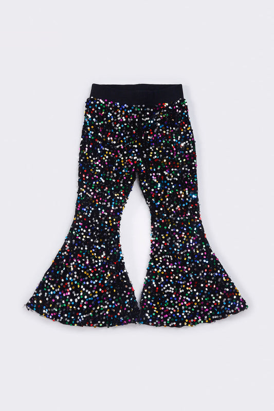 Sassy Soul Black sequin bell pants