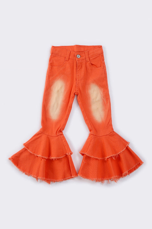 Sassy Soul Orange double layered denim jeans