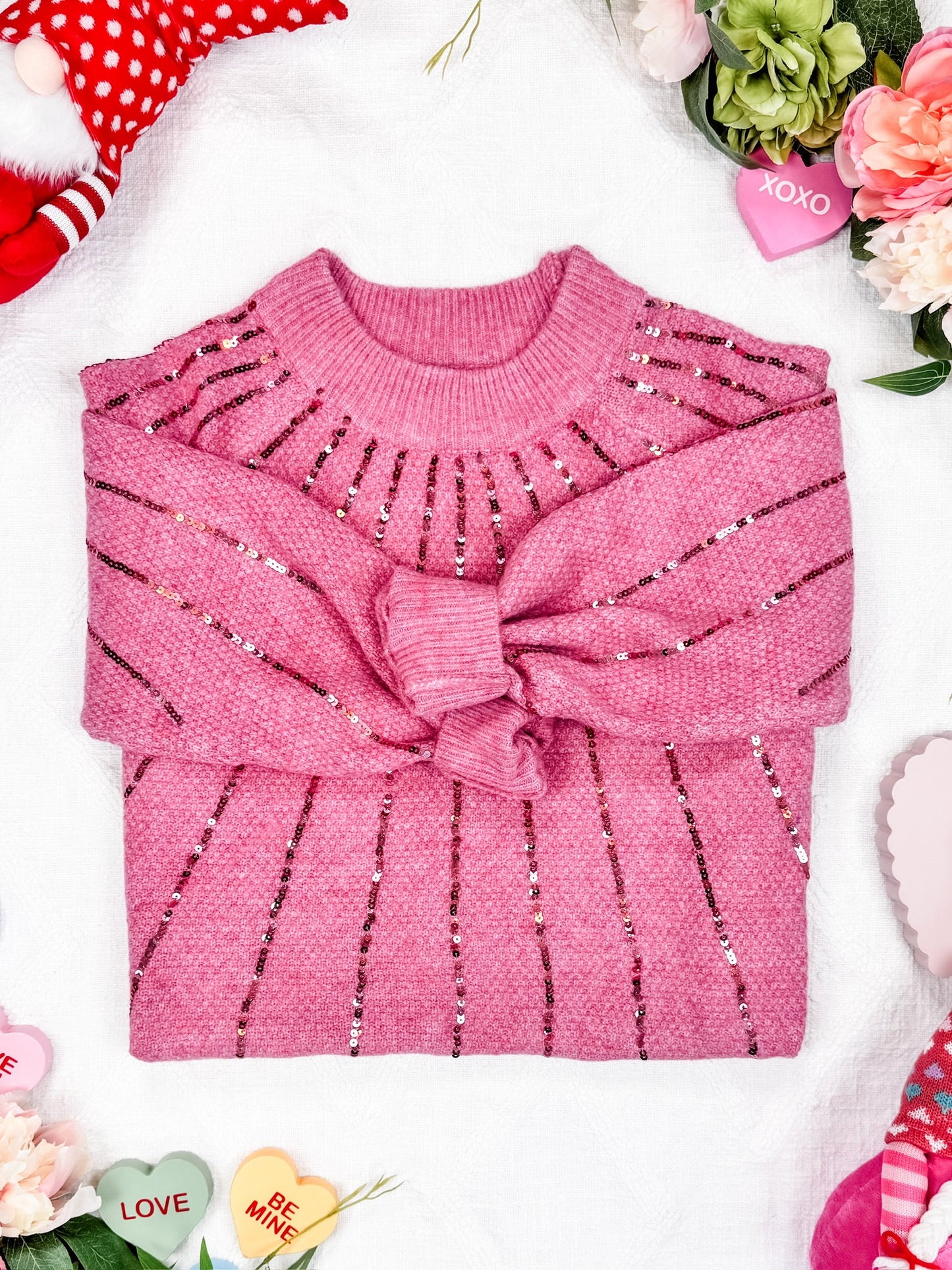 Michelle Mae Sparkle Stripes Sweater