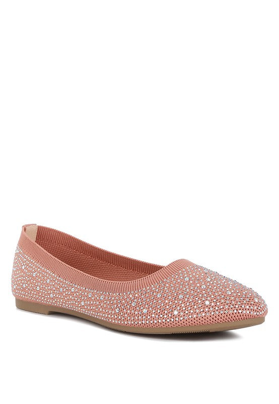 Splash Rhinestones Embellished Ballet Flats - G Marie's Boutique 