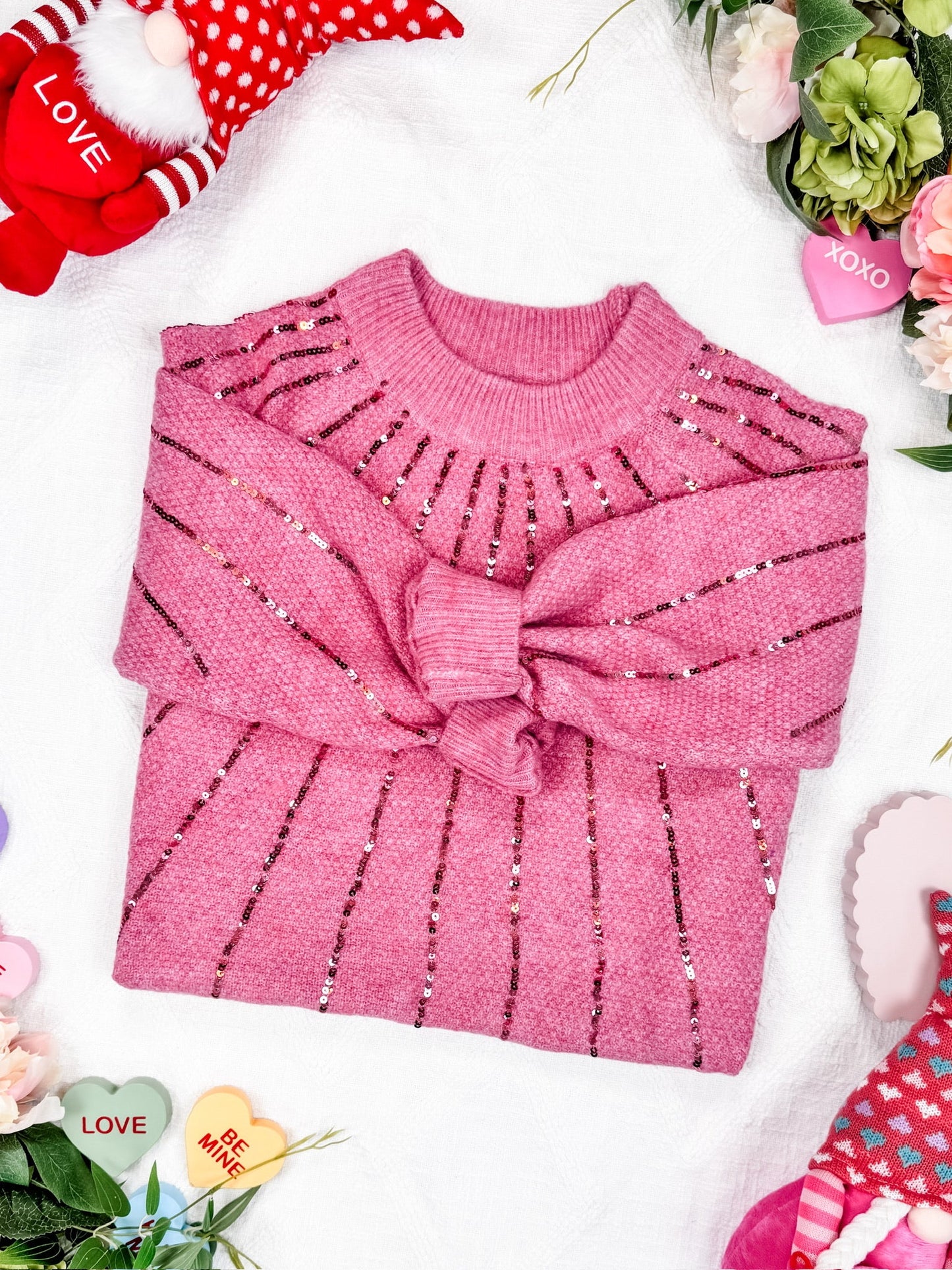 Michelle Mae Sparkle Stripes Sweater