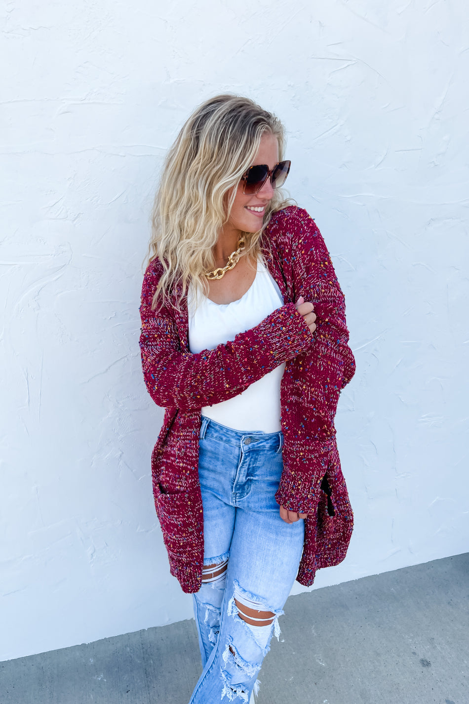 Miley Dot Cardigan - G Marie's Boutique 