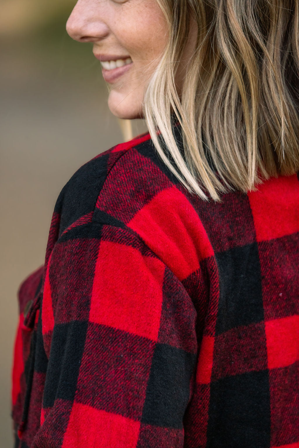 Michelle Mae Norah Plaid Shacket - Buffalo Plaid