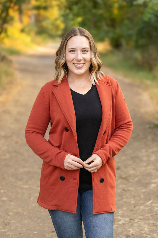 Michelle Mae Scarlett Sweater Jacket - Pumpkin