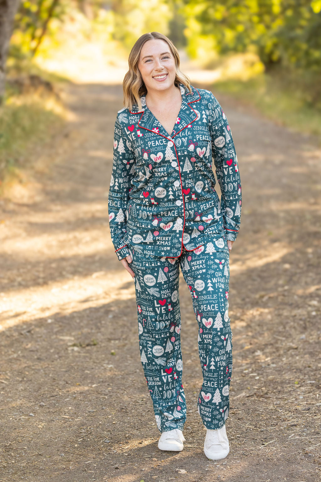 Michelle Mae Evergreen Christmas Pajama Set