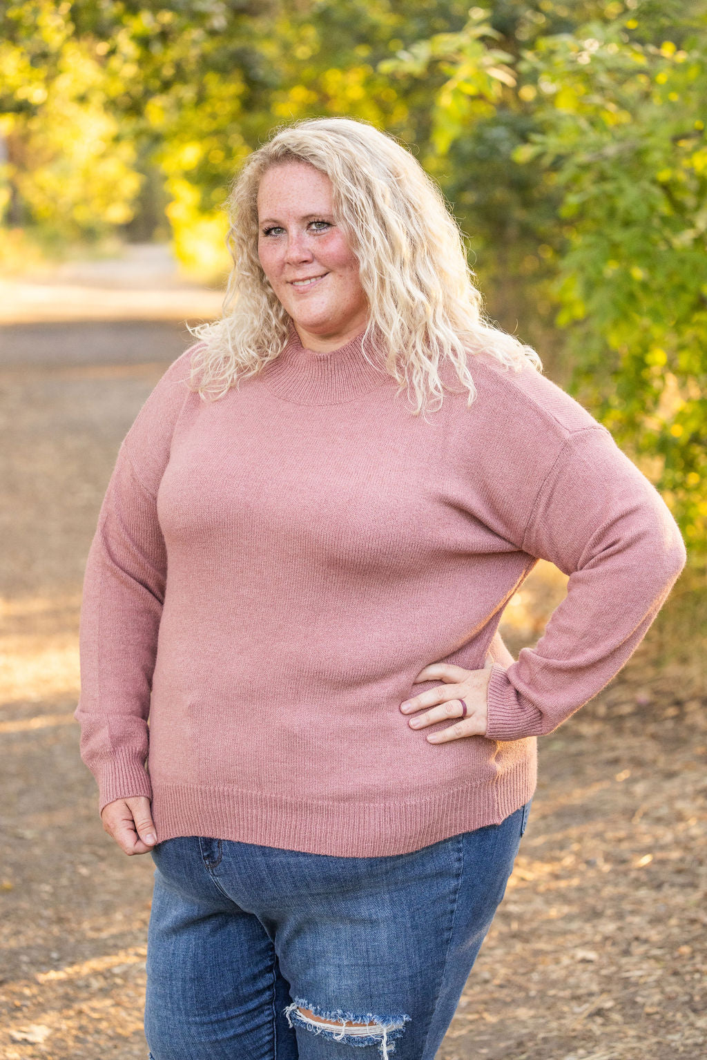 Michelle Mae Molly Sweater - Mauve