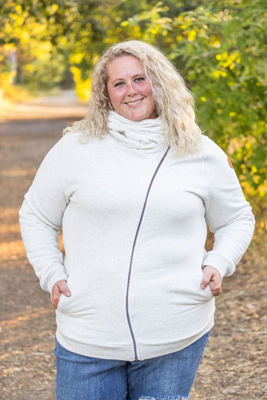 Michelle Mae Quinn ZipUp Cowl - Oatmeal