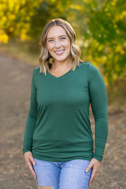 Michelle Mae Larissa Long Sleeve - Evergreen