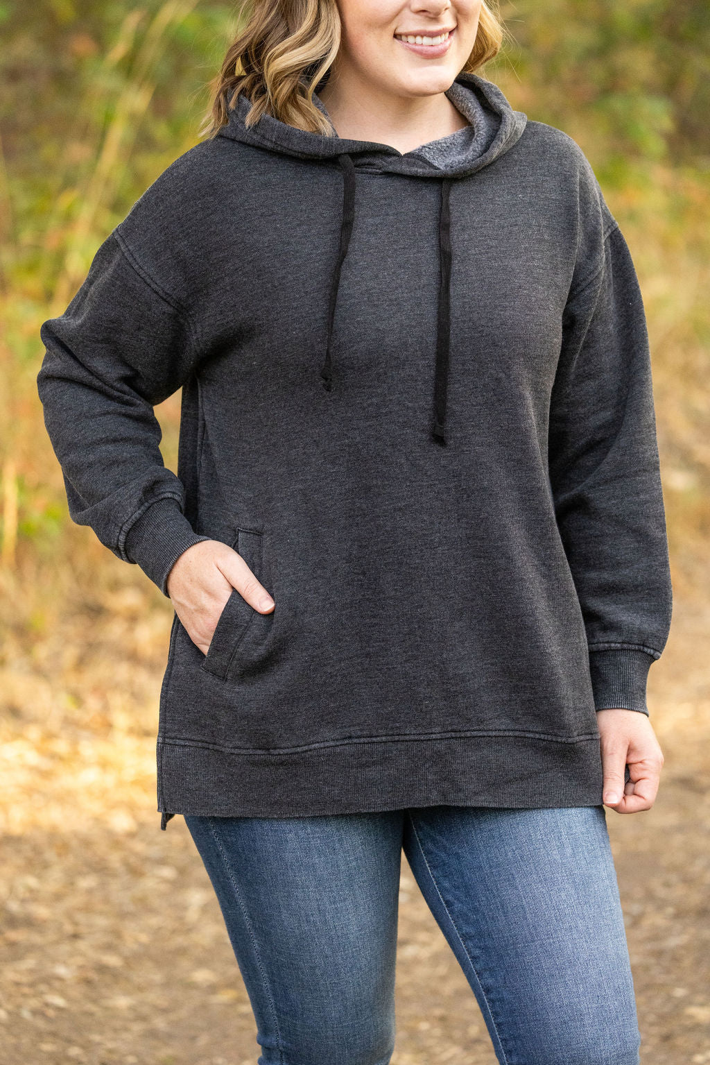 Michelle Mae Vintage Wash Hoodie - Black