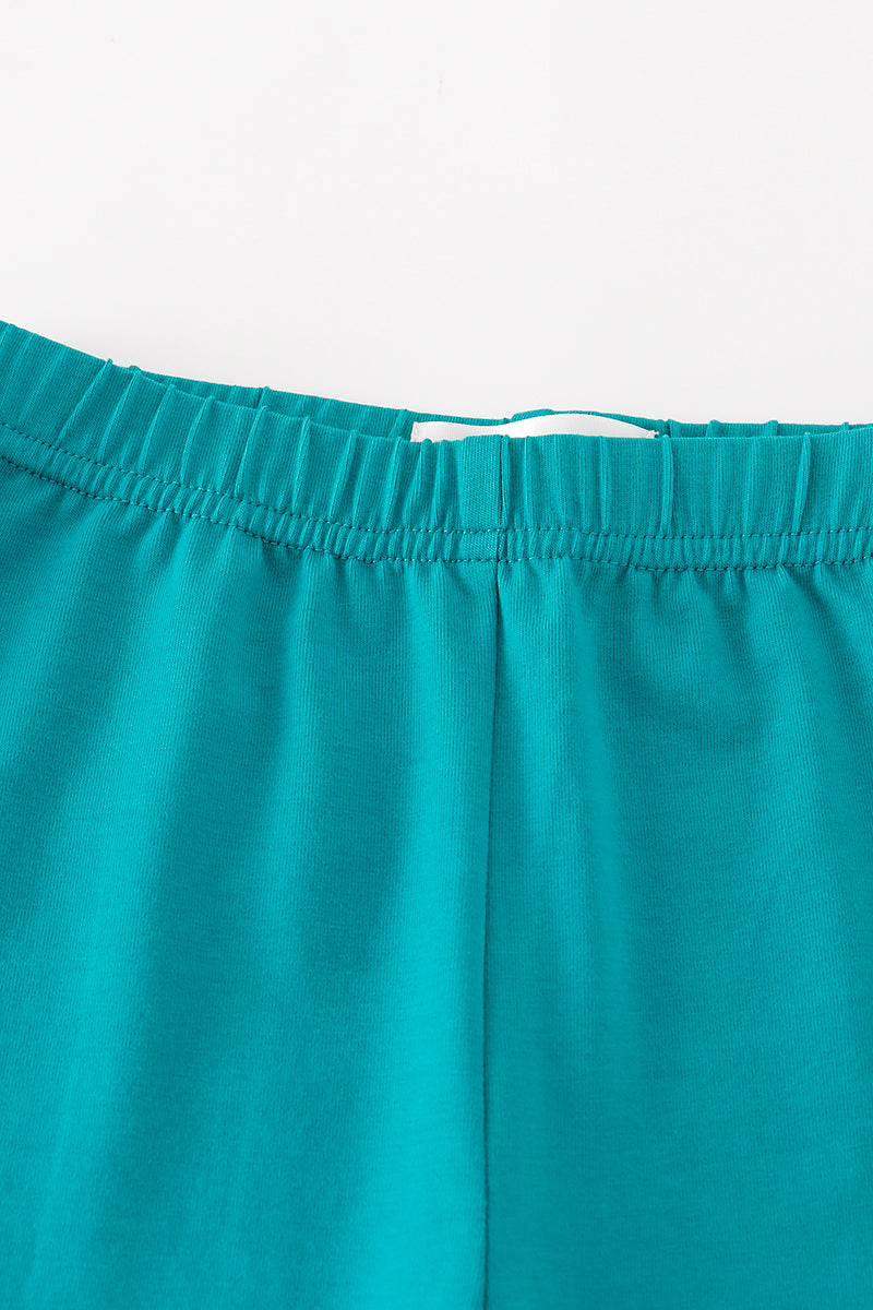 Cotton Castle Green ruffle pants