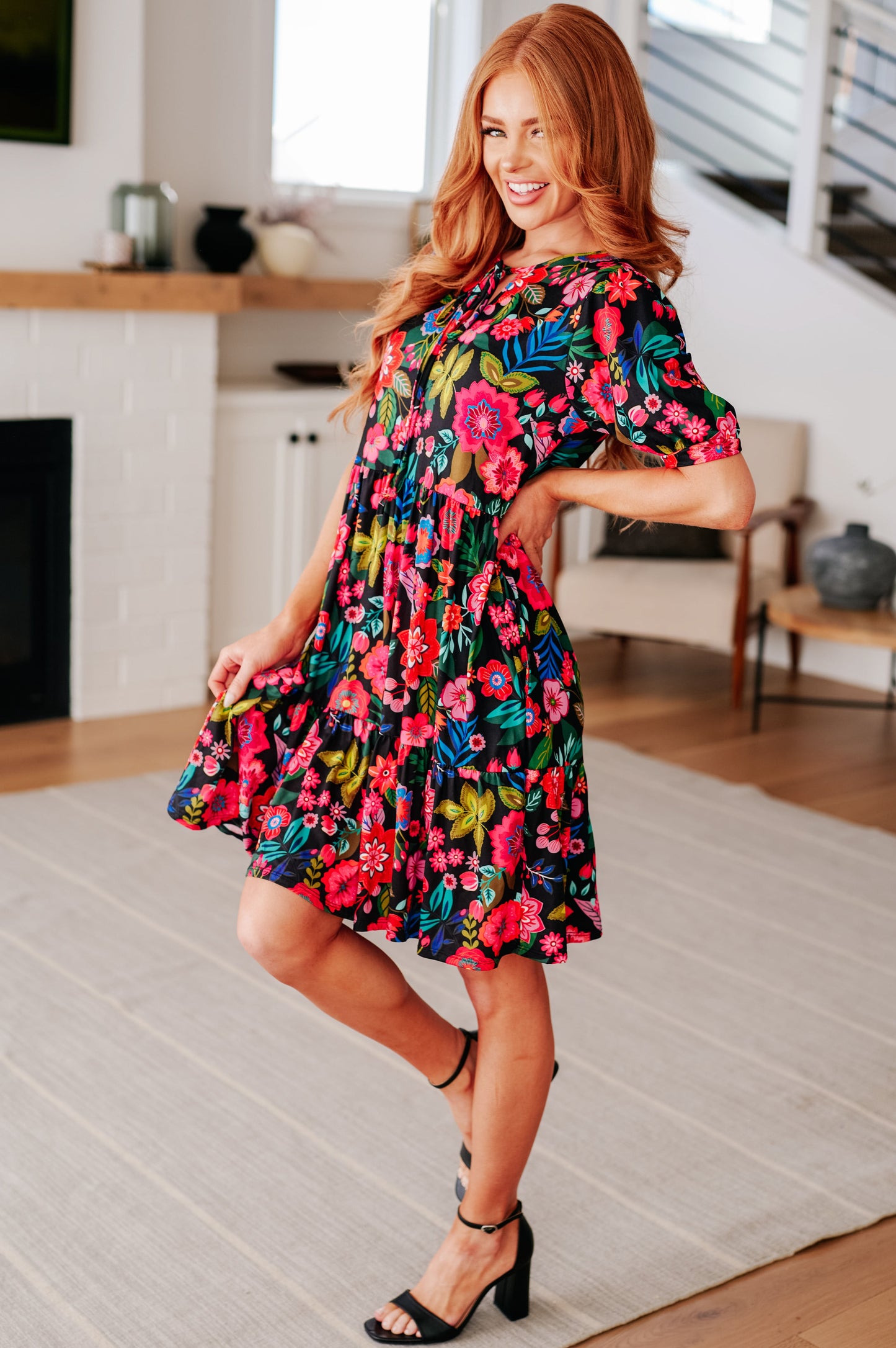 Haptics Be Someone Floral Dress