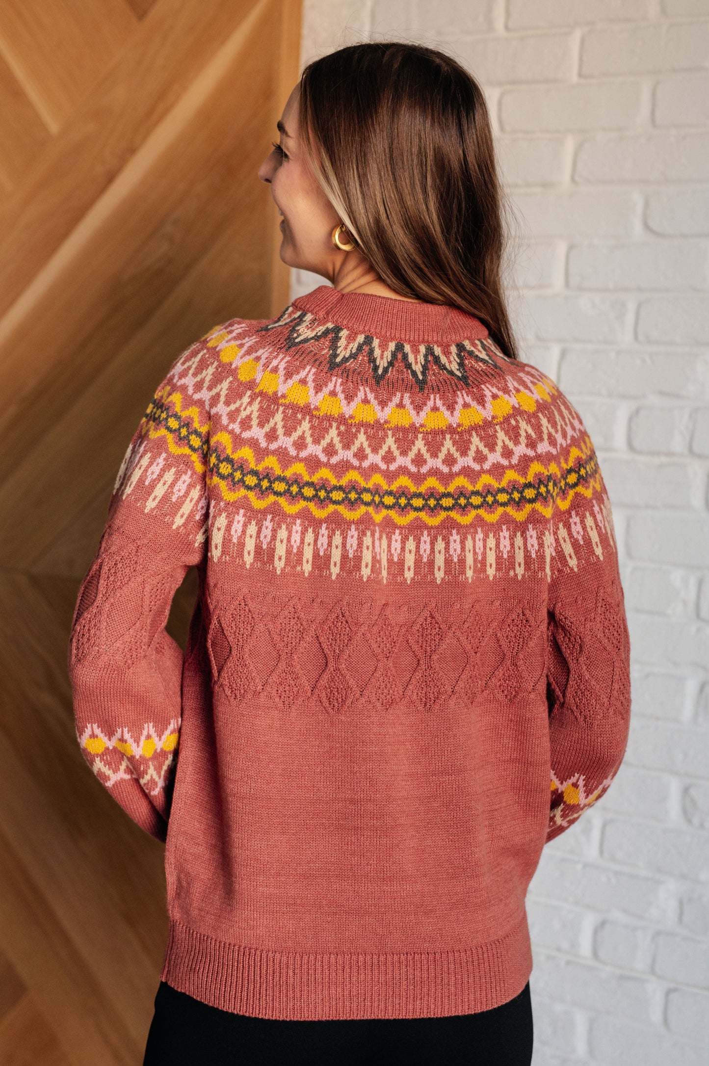 Andrée By Unit Cozy Chalet Fair Isle Sweater