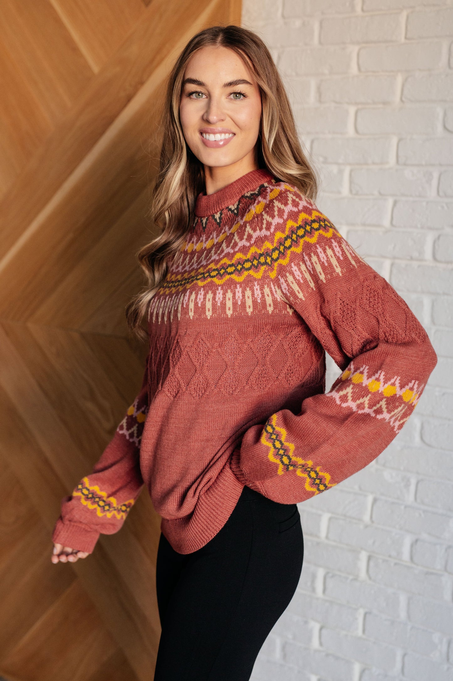 Andrée By Unit Cozy Chalet Fair Isle Sweater