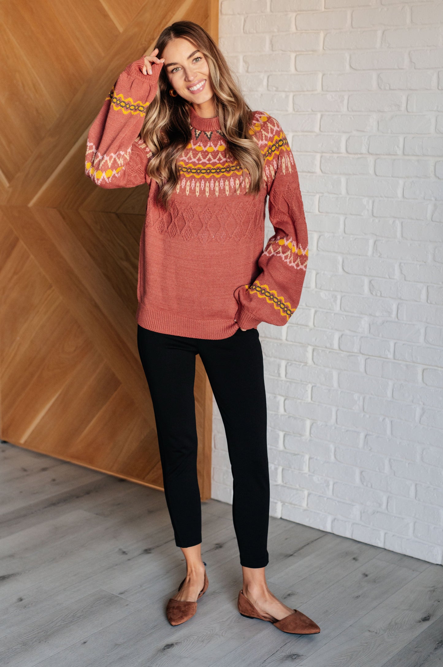 Andrée By Unit Cozy Chalet Fair Isle Sweater