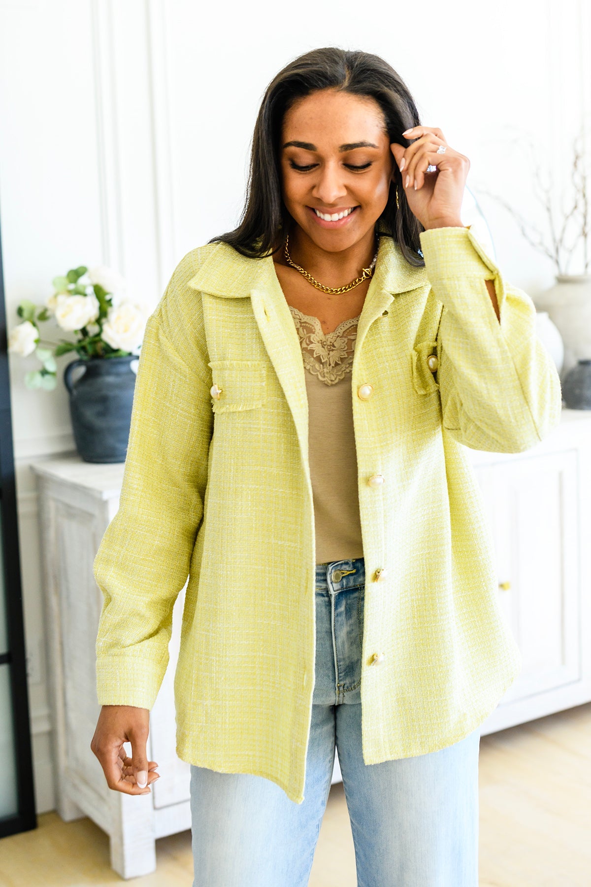 Andrée by Unit Daydreams Shacket in Yellow