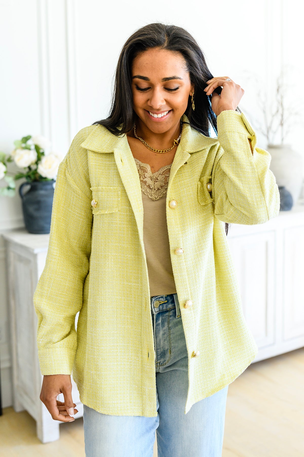 Andrée by Unit Daydreams Shacket in Yellow