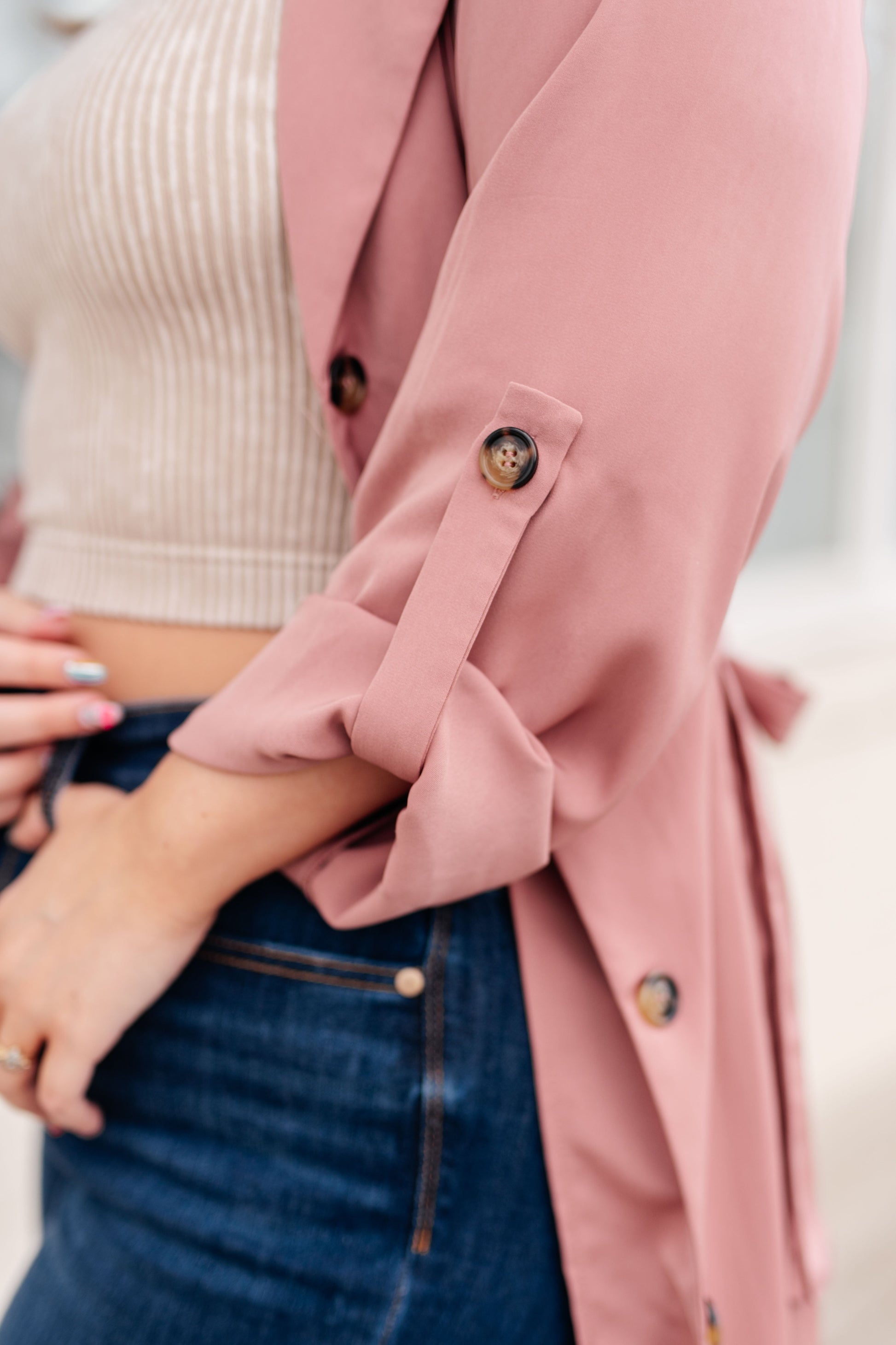 First Day Of Spring Jacket in Dusty Mauve - G Marie's Boutique 