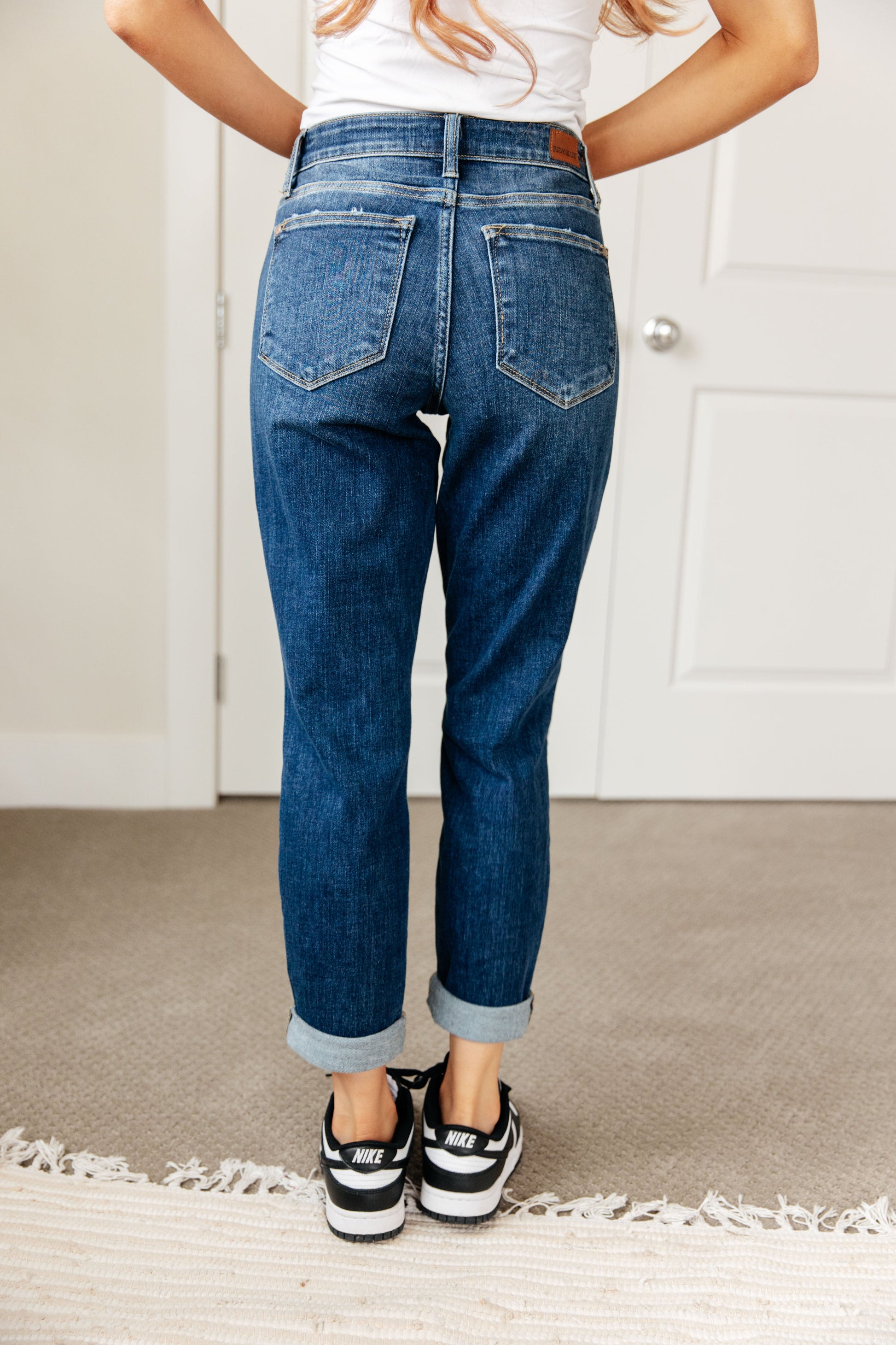 London Midrise Cuffed Boyfriend Jeans - G Marie's Boutique 