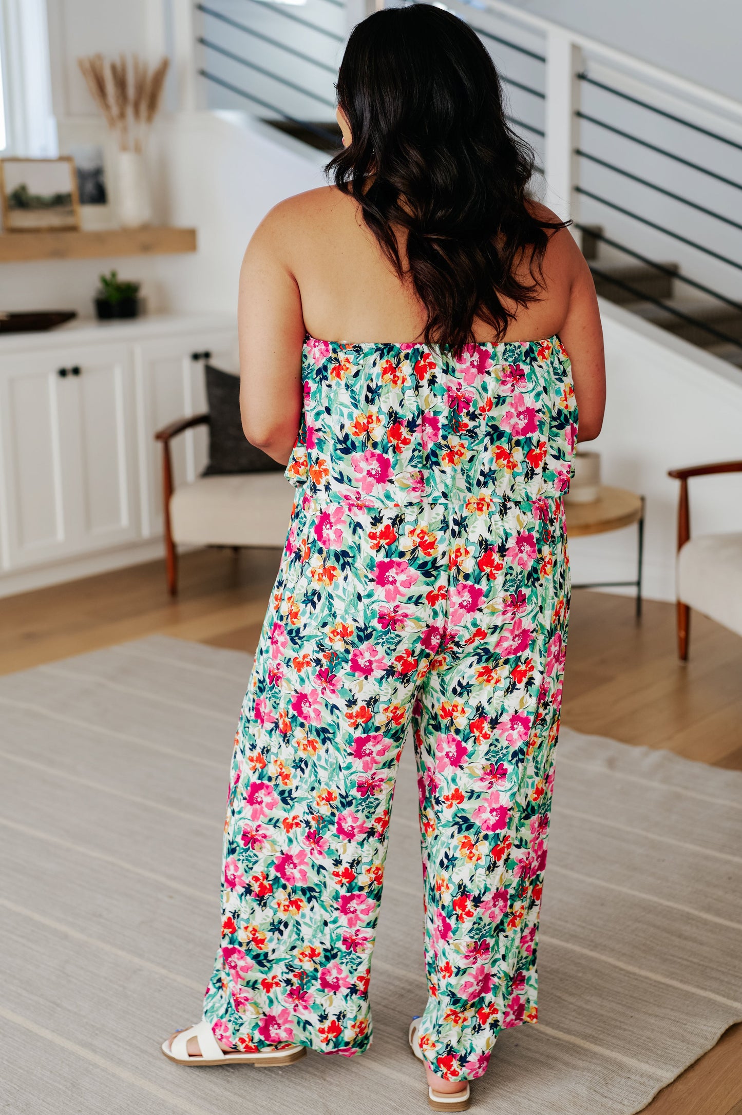 Andrée by Unit Life of the Party Floral Jumpsuit in Green