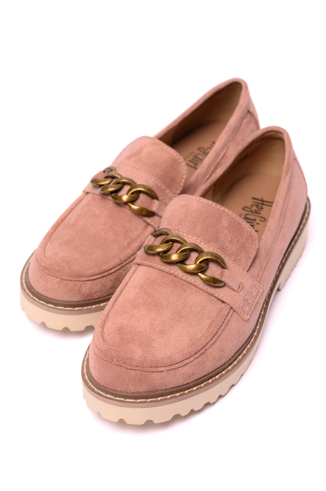 Corky's Literally Loafers in Blush Faux Suede