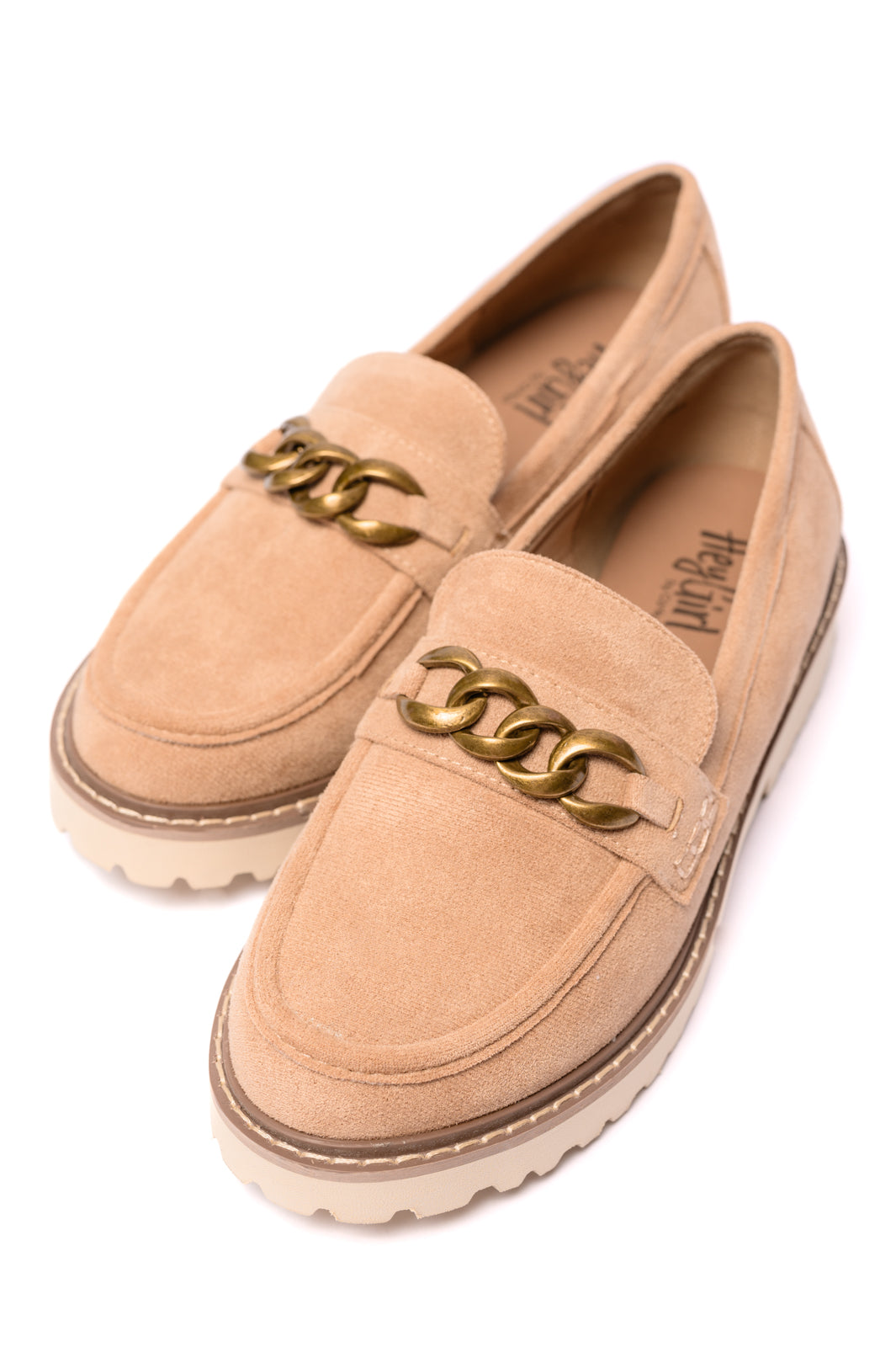 Corky's Literally Loafers in Camel Faux Suede