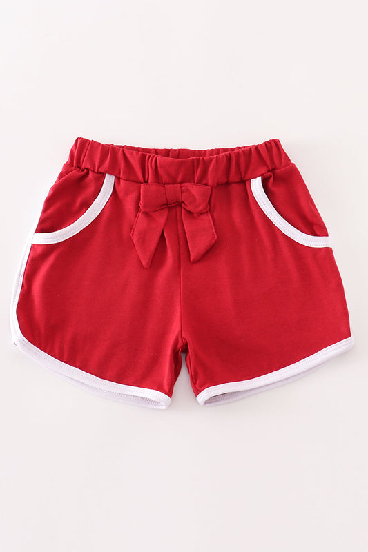 Honeybean Alabama maroon girl shorts