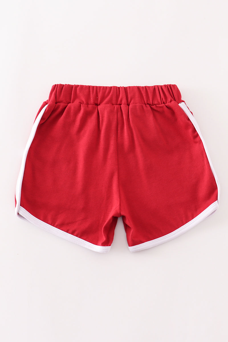 Honeybean Alabama maroon girl shorts