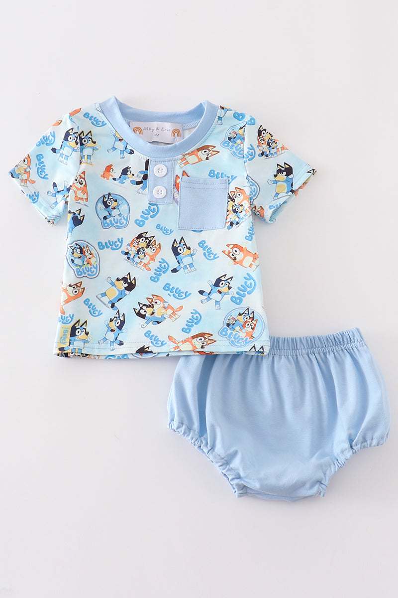 Abby & Evie Blue character baby boy set