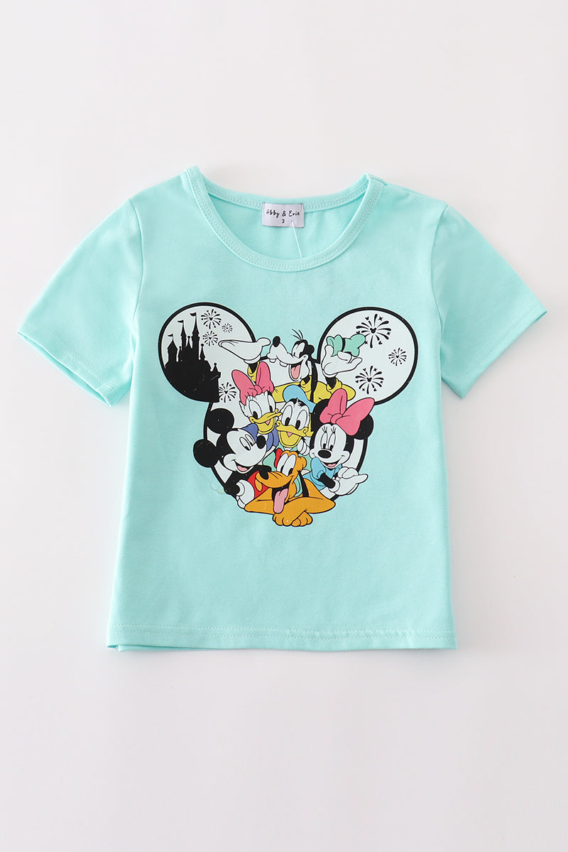 Abby & Evie Mint character mom&me top