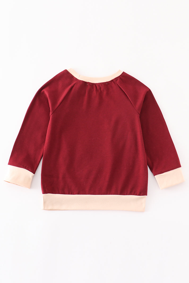 Abby & Evie Autumn smile boy top